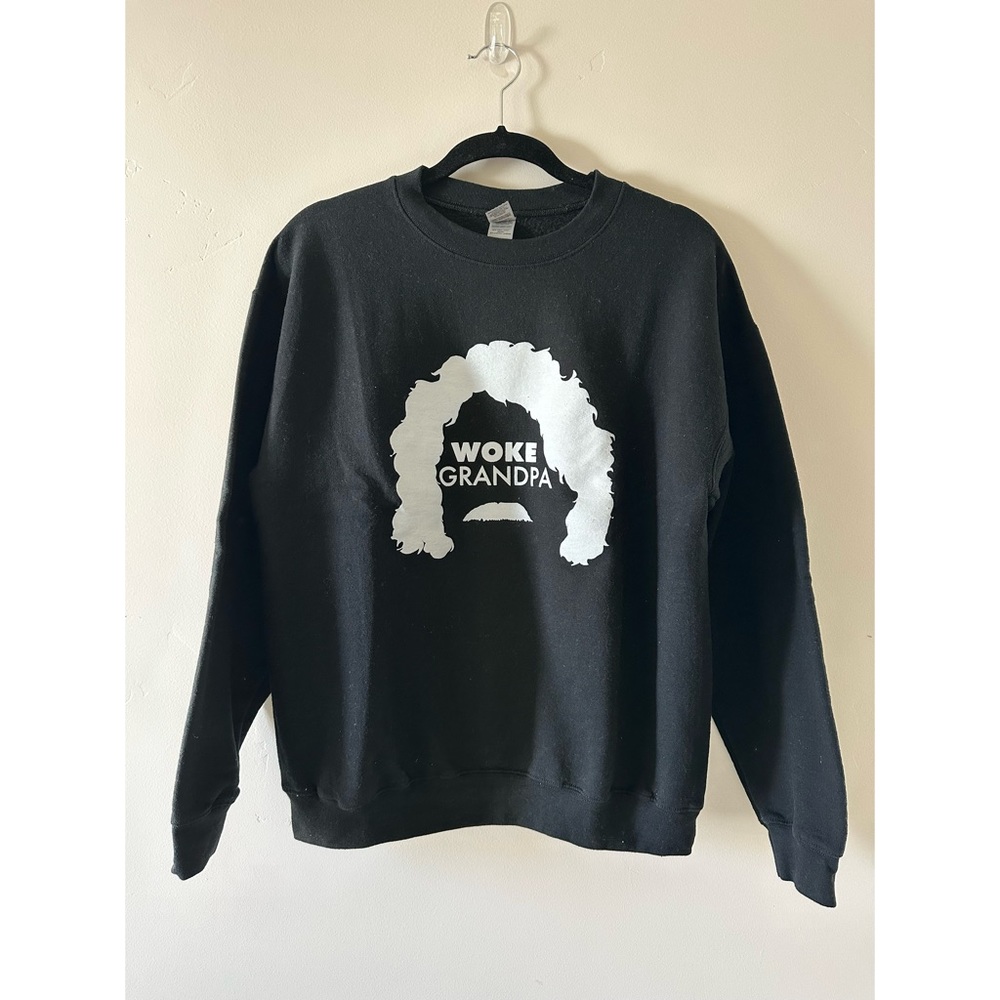 Black Sweatshirt - “Woke Grandpa”